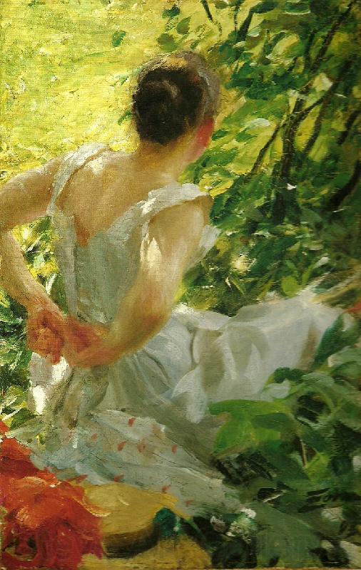 Anders Zorn kvinna som klar sig